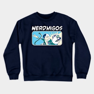 Nerdmigos: Jack The Monkey Vs. Creepy Clown Crewneck Sweatshirt